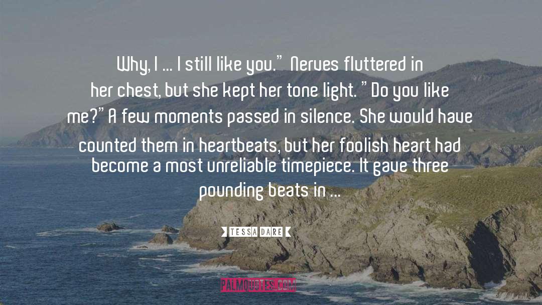 Heartbeats quotes by Tessa Dare