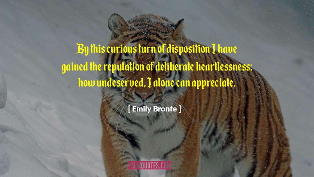 Heartlessness quotes by Emily Bronte