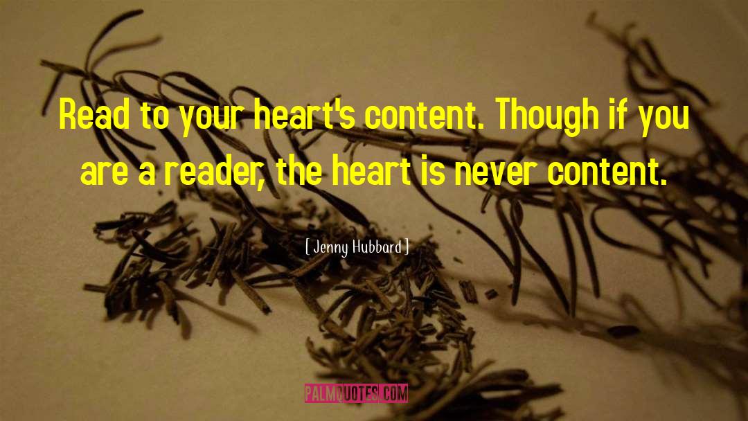 Hearts Content quotes by Jenny Hubbard