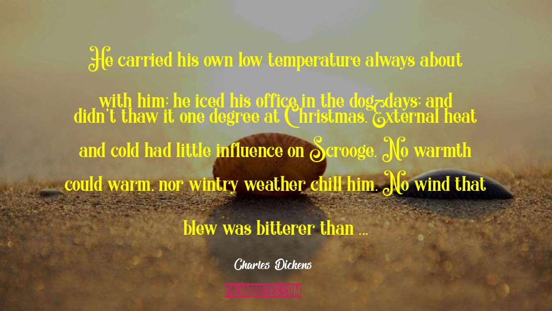 Heat And Cold quotes by Charles Dickens