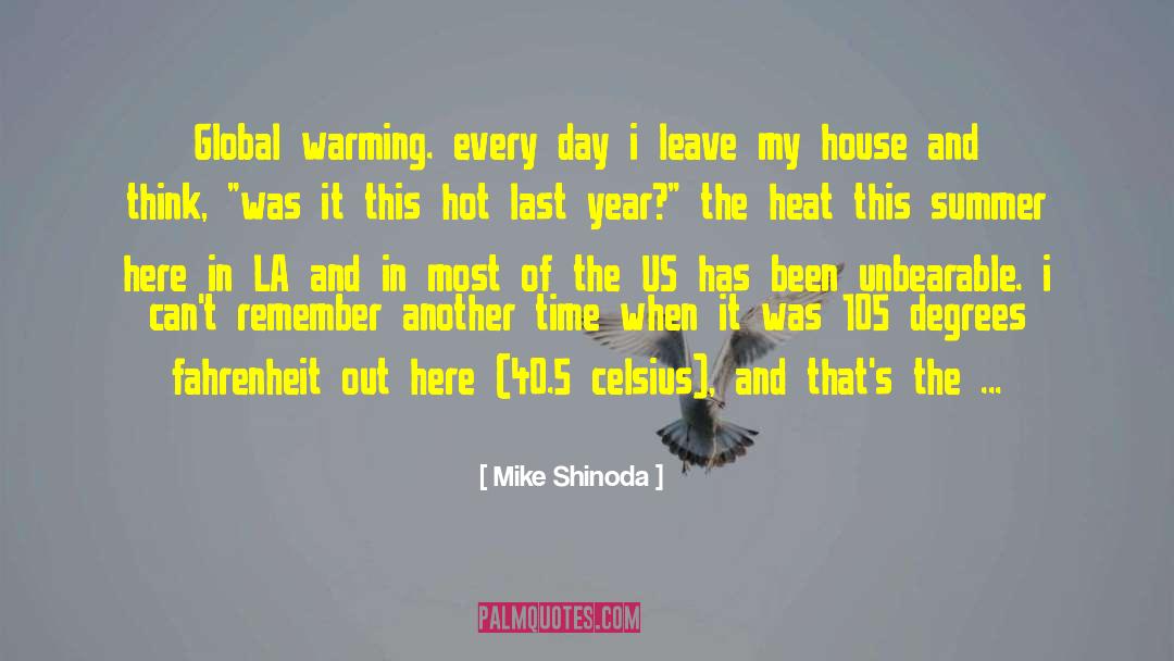 Heat Very Hot Weather quotes by Mike Shinoda