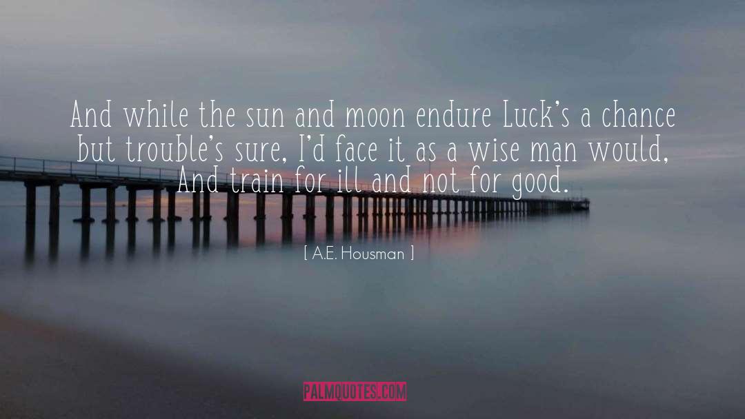 Heath Luck quotes by A.E. Housman