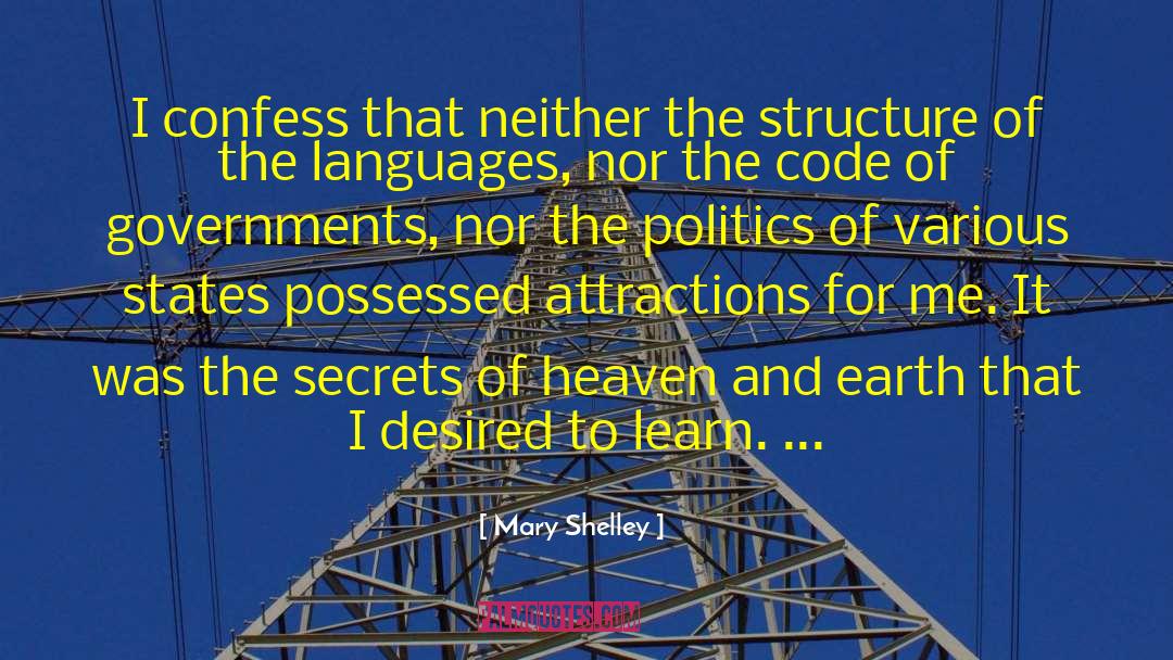 Heaven And Earth quotes by Mary Shelley