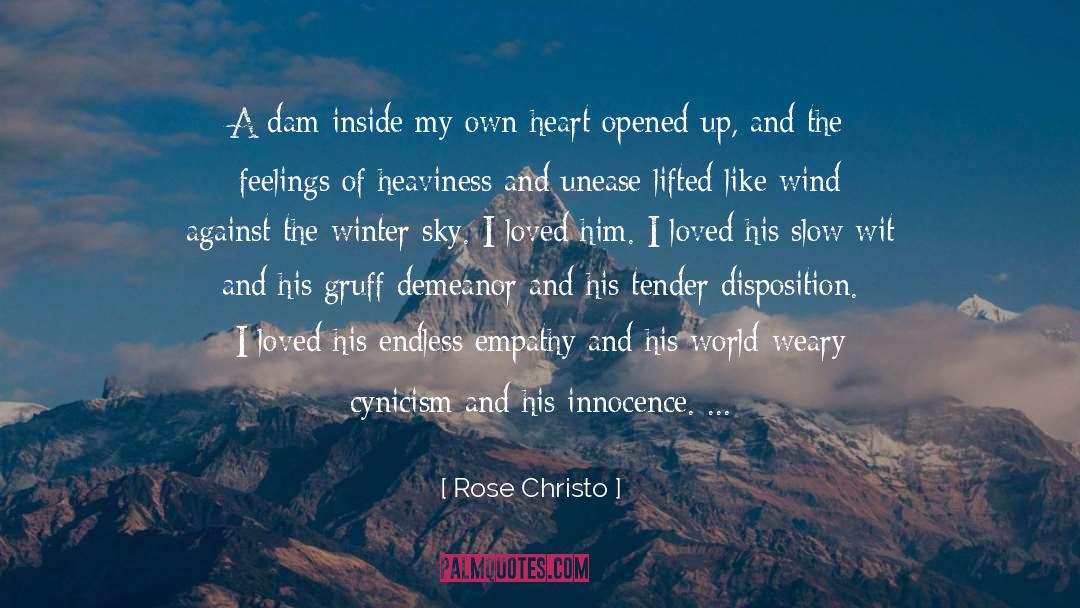 Heaviness quotes by Rose Christo