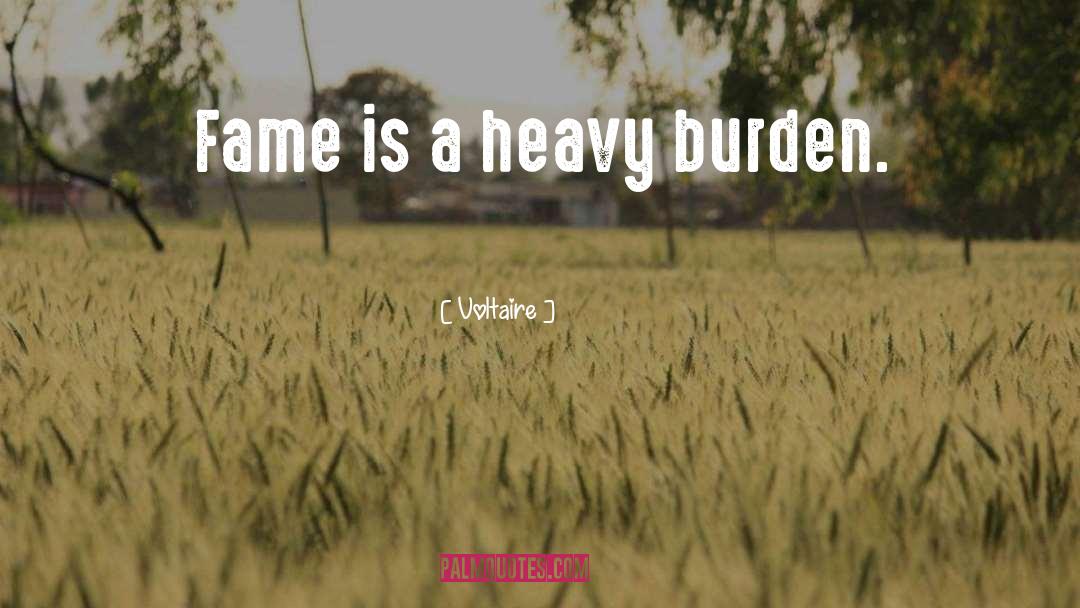Heavy Burden quotes by Voltaire
