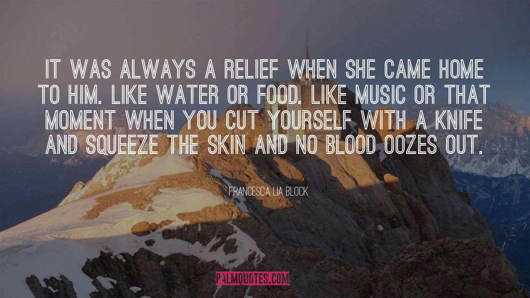Heavy Music quotes by Francesca Lia Block