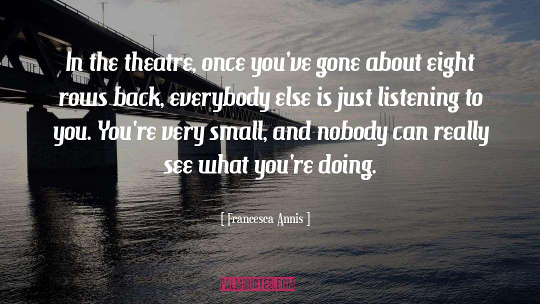 Hebbel Theatre quotes by Francesca Annis