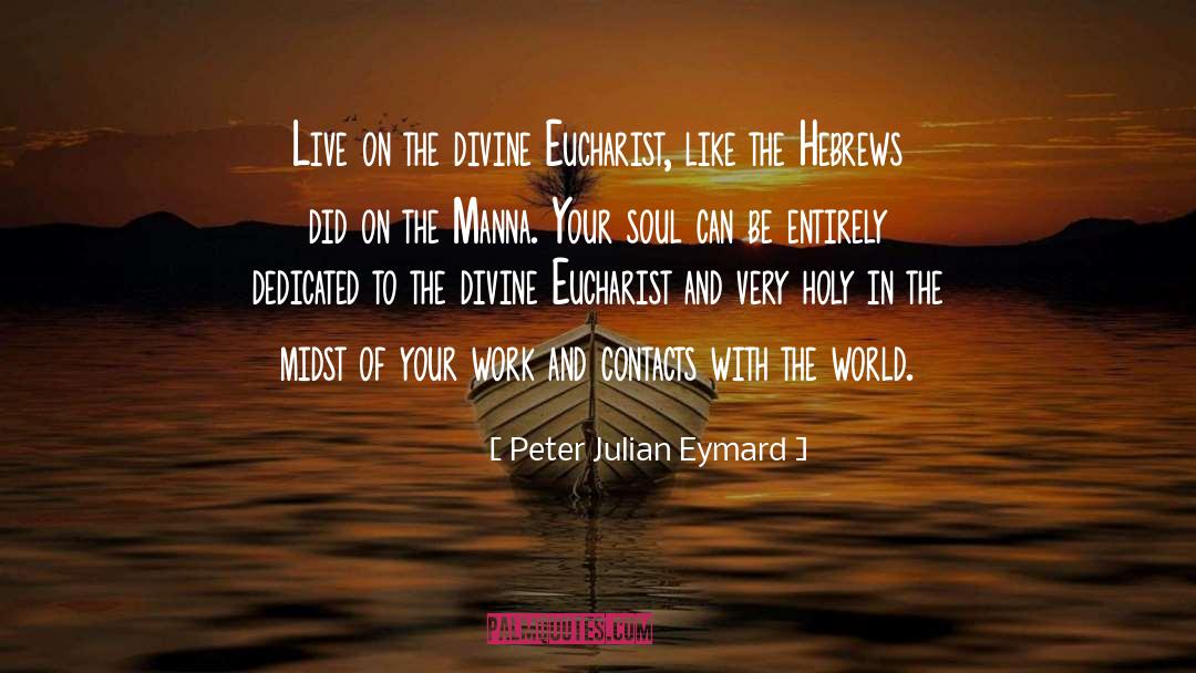 Hebrew quotes by Peter Julian Eymard