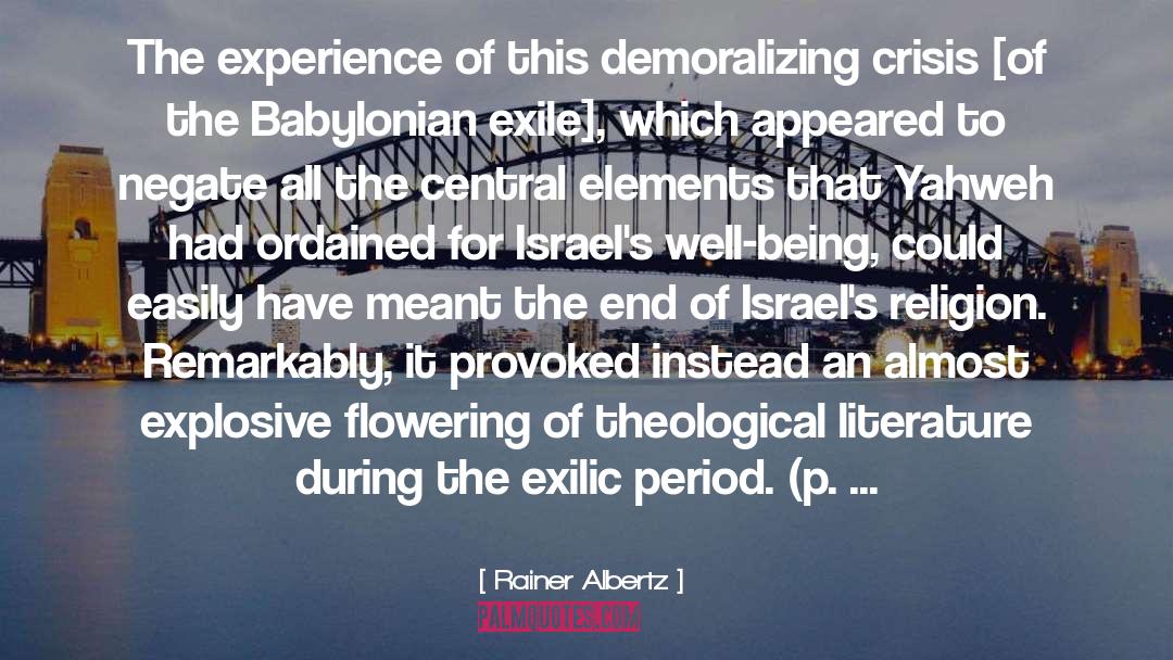 Hebrew Scriptures quotes by Rainer Albertz