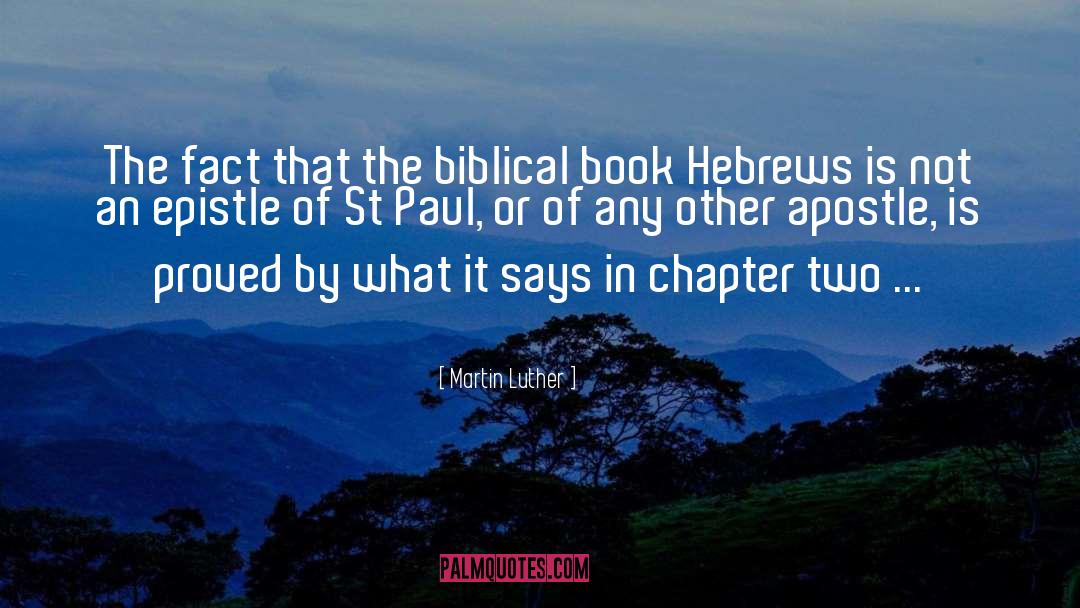 Hebrews quotes by Martin Luther