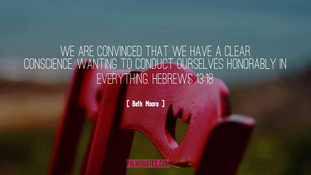 Hebrews quotes by Beth Moore