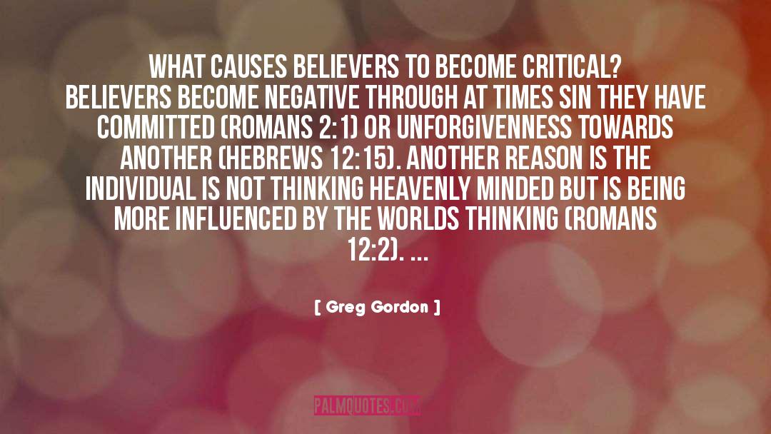 Hebrews quotes by Greg Gordon