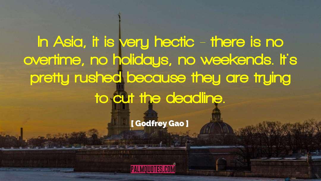 Hectic quotes by Godfrey Gao