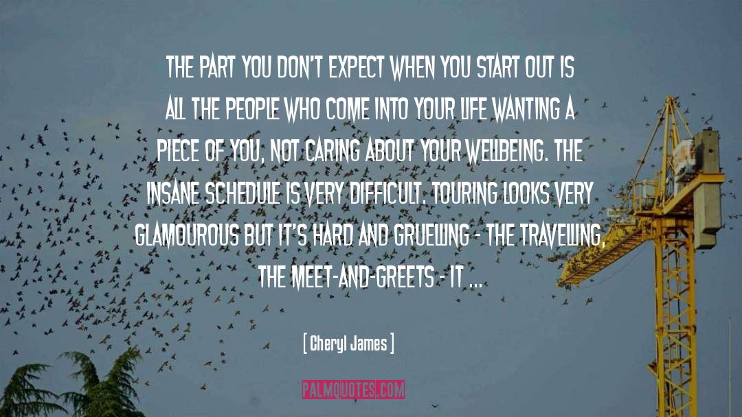 Hectic Schedule quotes by Cheryl James