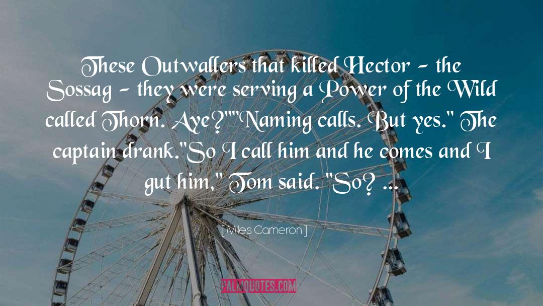 Hector quotes by Miles Cameron