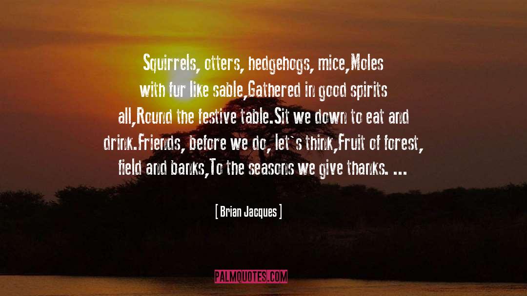 Hedgehogs quotes by Brian Jacques