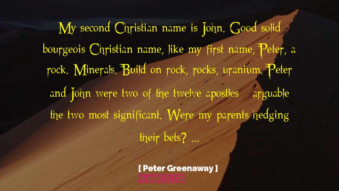Hedging quotes by Peter Greenaway