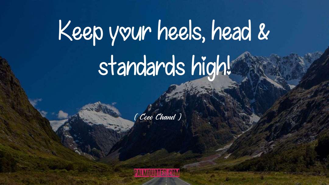 Heels Status quotes by Coco Chanel