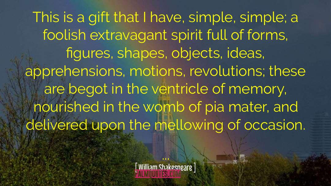 Hegel Holidays And Memories quotes by William Shakespeare