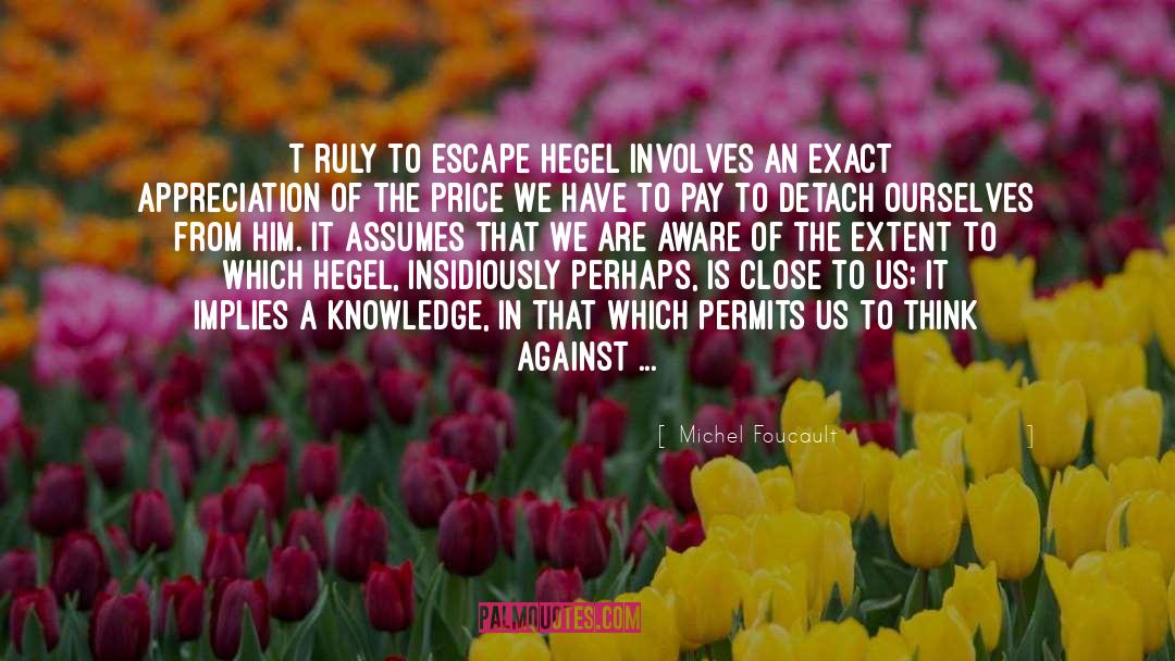 Hegel quotes by Michel Foucault