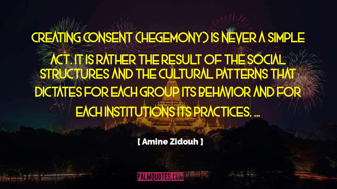 Hegemony quotes by Amine Zidouh