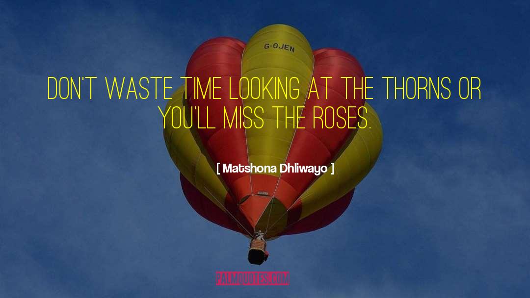 Heideroosjes Time quotes by Matshona Dhliwayo