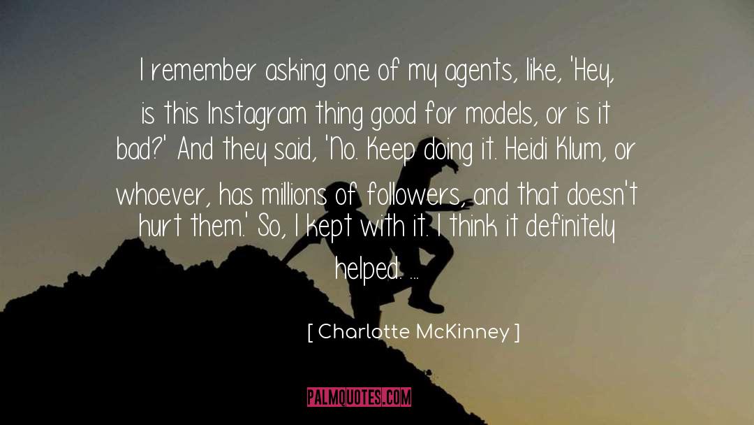 Heidi Klum quotes by Charlotte McKinney