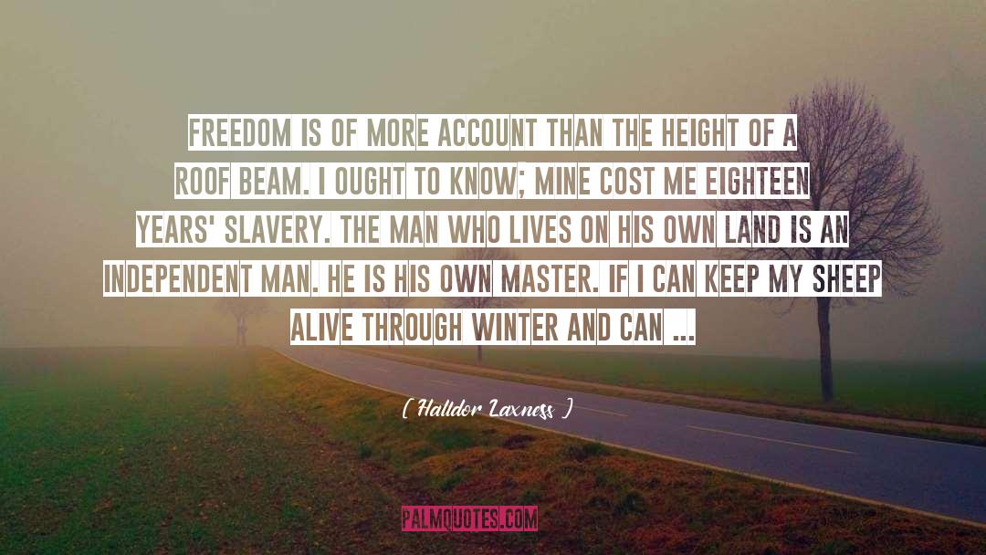 Height Requirement quotes by Halldor Laxness