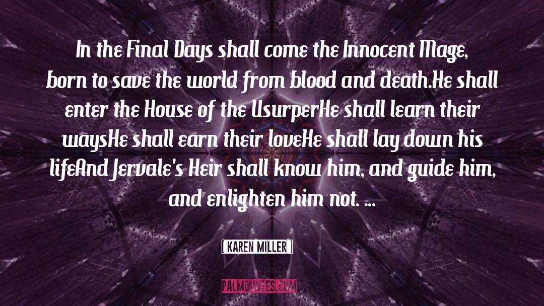 Heir To The Underworld quotes by Karen Miller