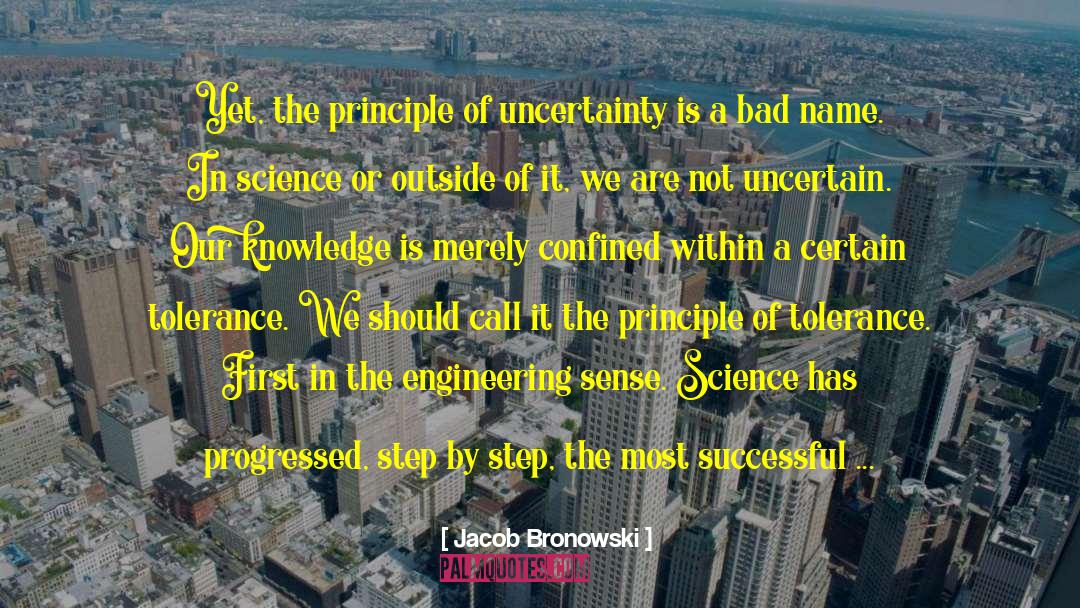 Heisenberg Uncertainty Principle quotes by Jacob Bronowski