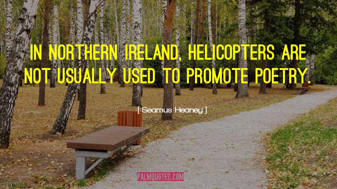 Helicopters quotes by Seamus Heaney