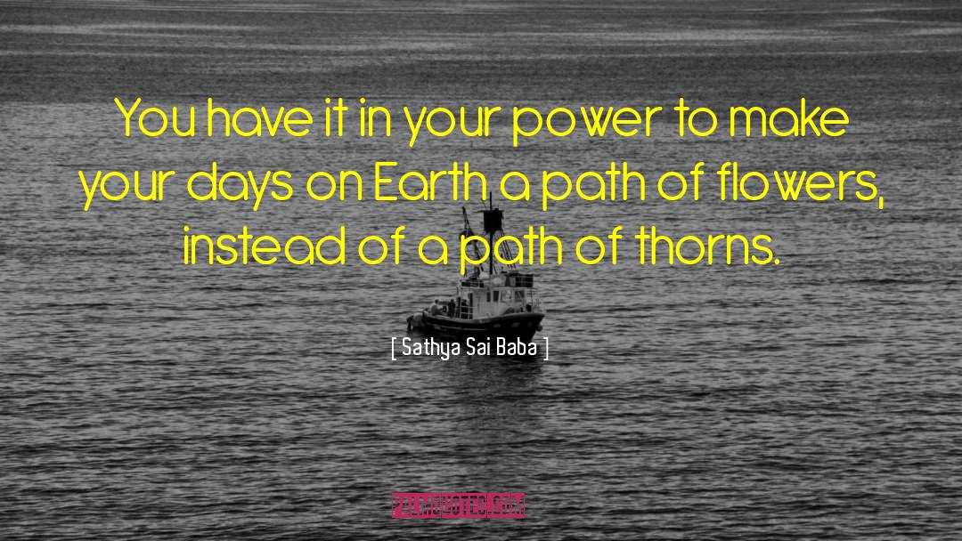 Hell On Earth quotes by Sathya Sai Baba