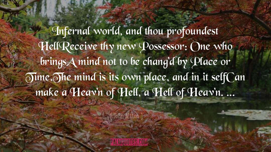 Hell quotes by John Milton