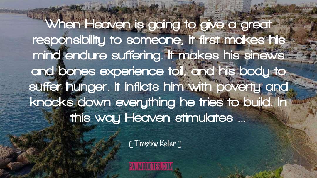 Hell Suffering quotes by Timothy Keller