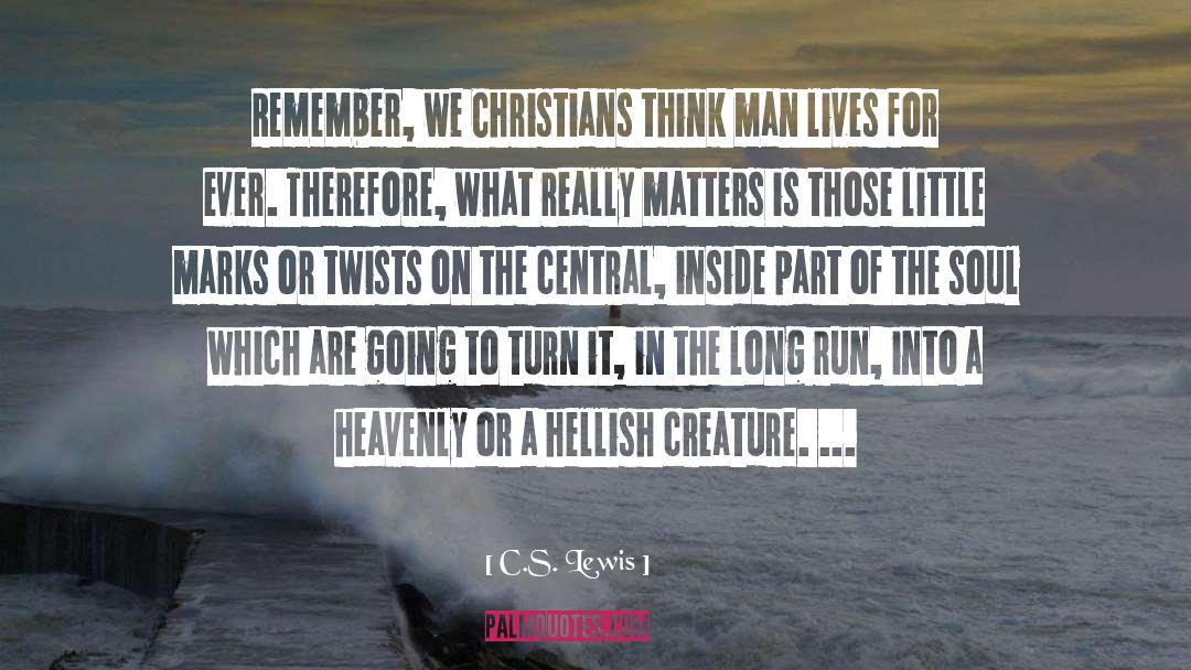 Hellish quotes by C.S. Lewis