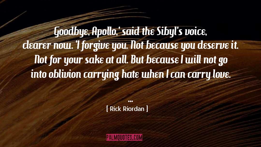 Hello Goodbye quotes by Rick Riordan