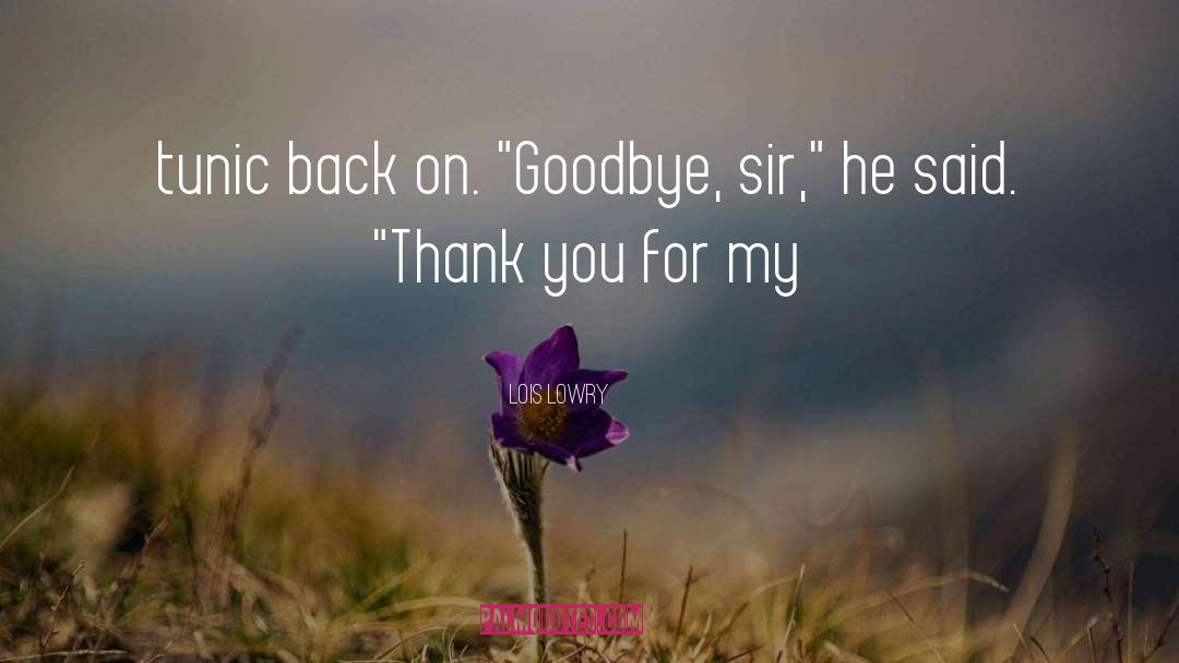 Hello Goodbye quotes by Lois Lowry
