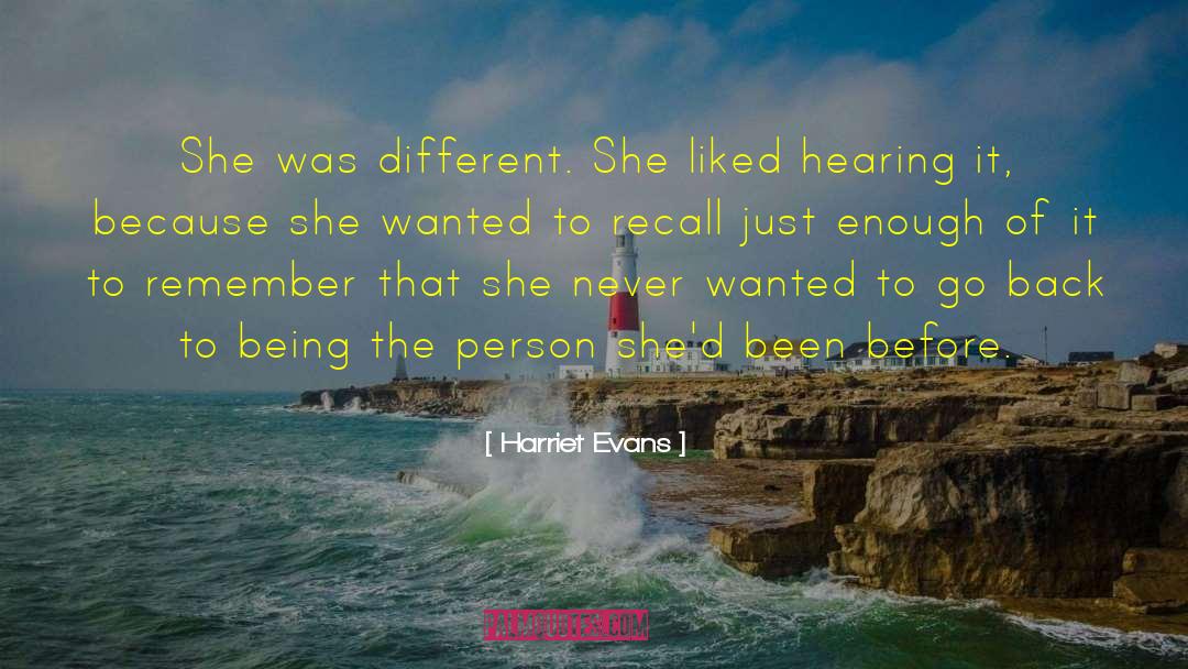 Helmert Hearing quotes by Harriet Evans