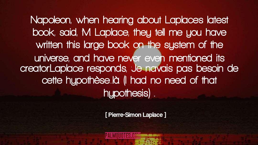 Helmert Hearing quotes by Pierre-Simon Laplace
