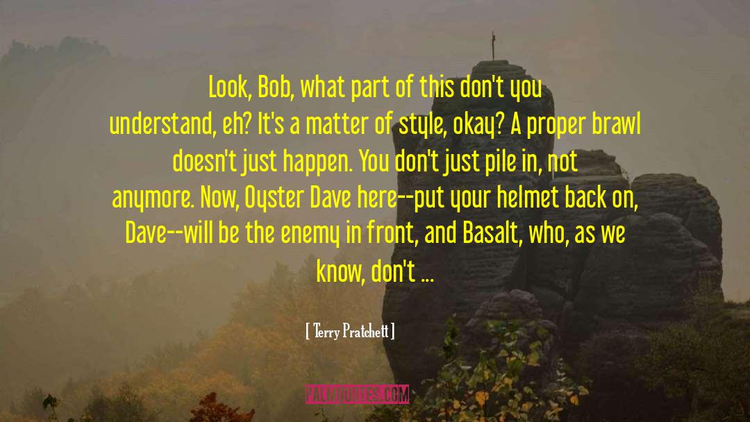Helmet quotes by Terry Pratchett