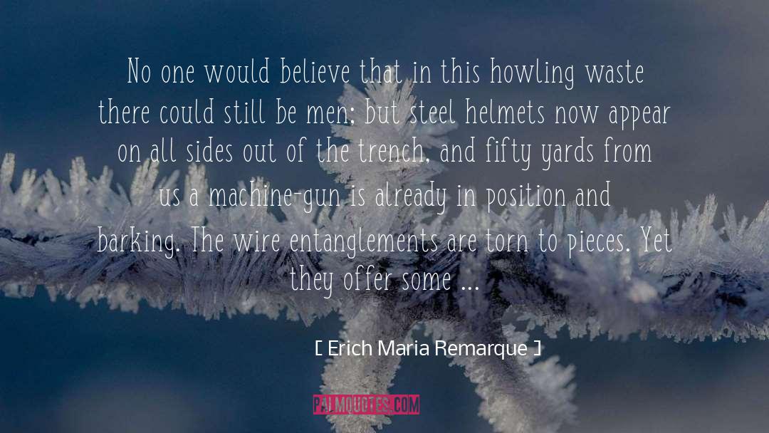 Helmets quotes by Erich Maria Remarque