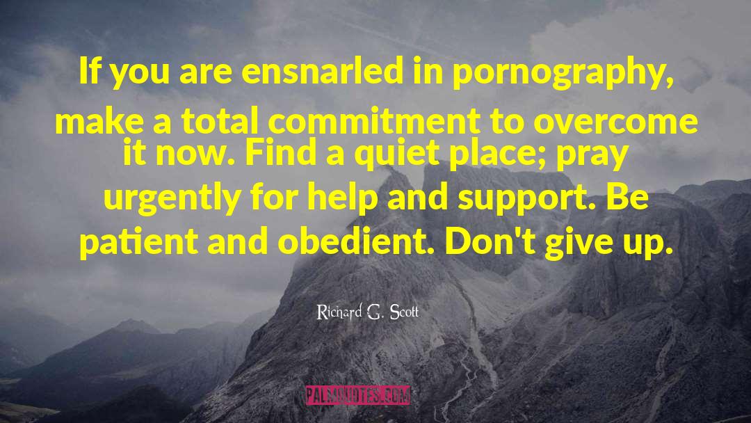 Help And Support quotes by Richard G. Scott
