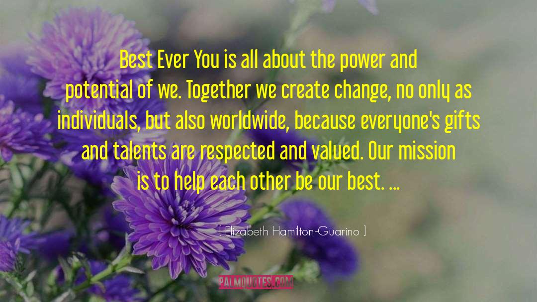 Help Each Other quotes by Elizabeth Hamilton-Guarino