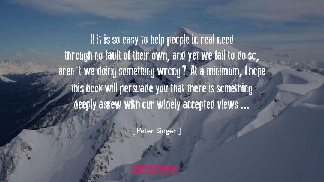 Help People quotes by Peter Singer