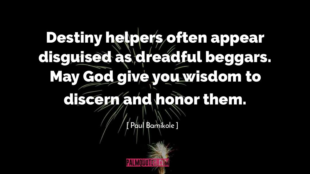 Helpers quotes by Paul Bamikole