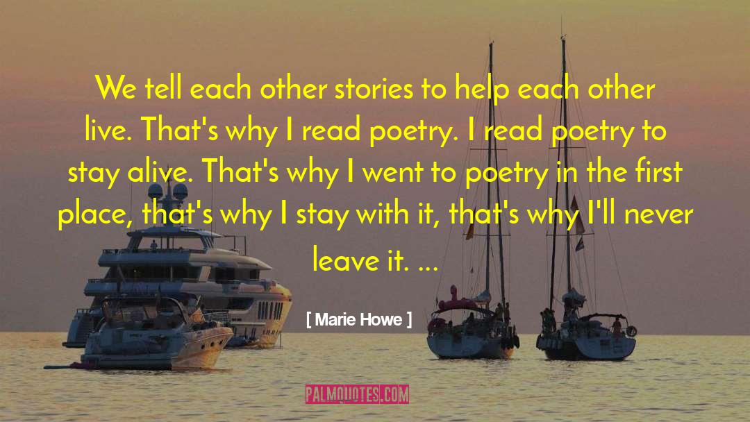 Helping Each Other quotes by Marie Howe