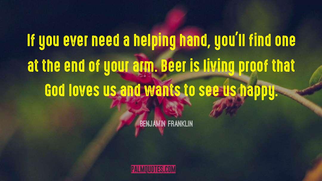 Helping Hand quotes by Benjamin Franklin