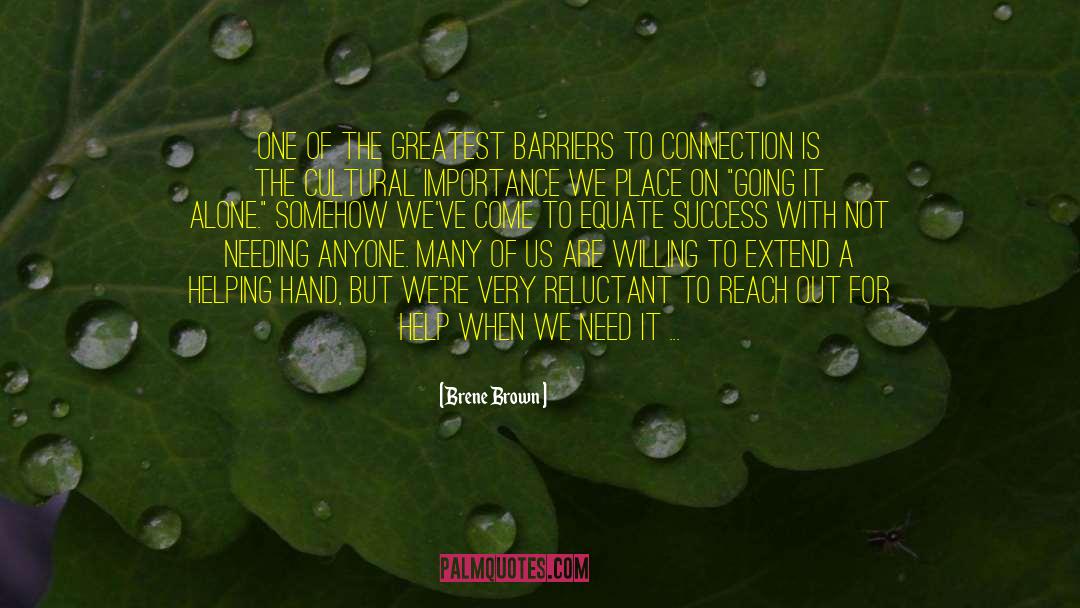 Helping Hand quotes by Brene Brown