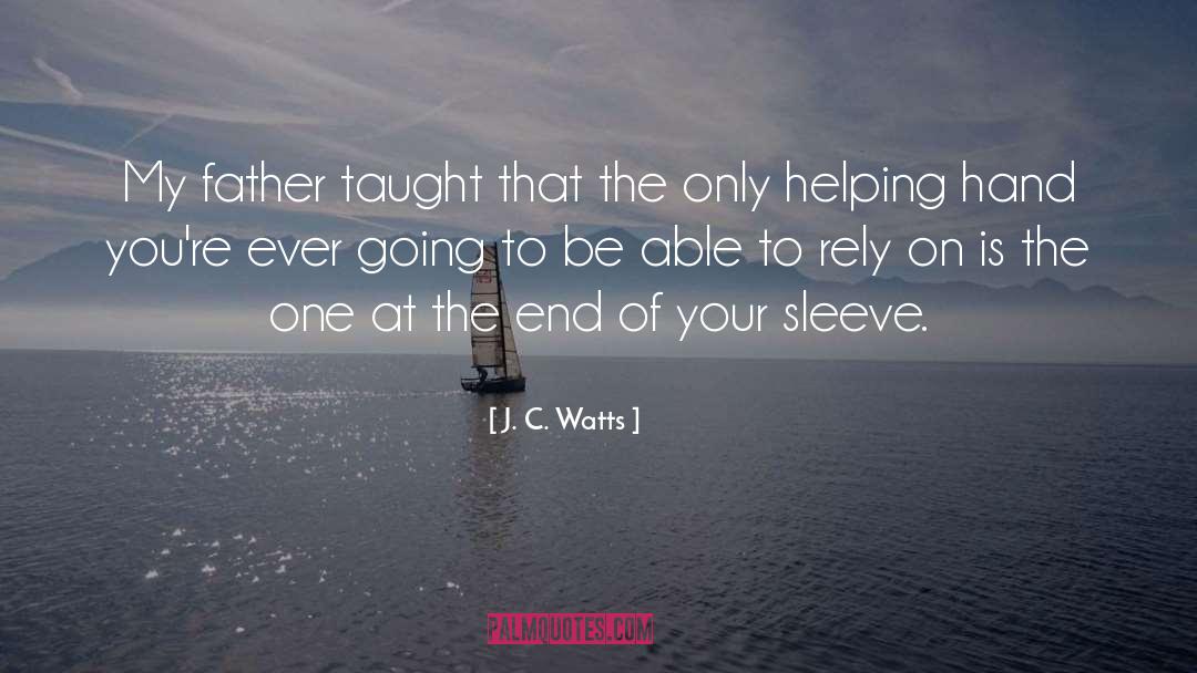 Helping Hand quotes by J. C. Watts