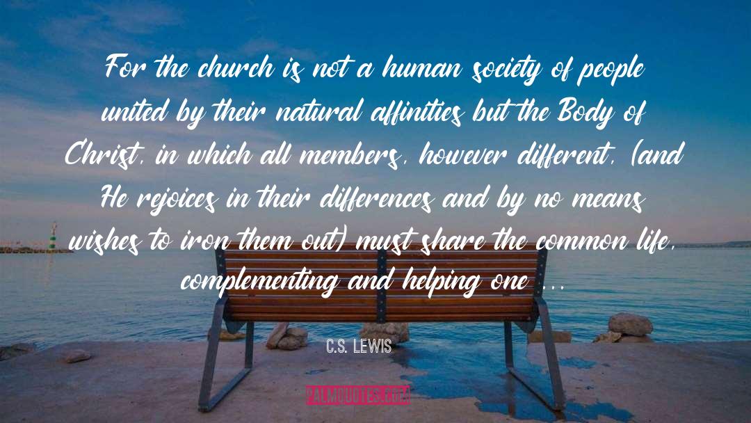Helping One Another quotes by C.S. Lewis
